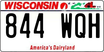 WI license plate 844WQH