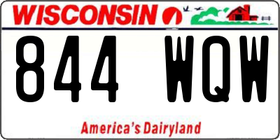 WI license plate 844WQW