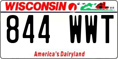 WI license plate 844WWT