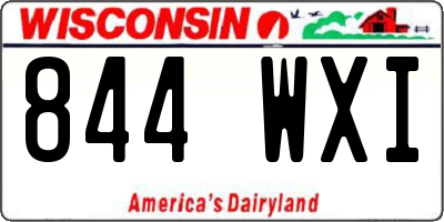 WI license plate 844WXI