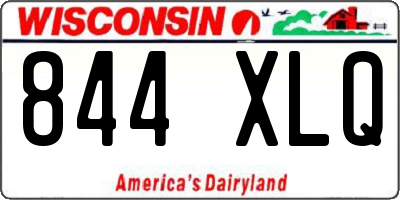 WI license plate 844XLQ
