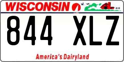WI license plate 844XLZ