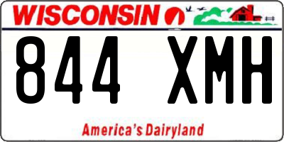 WI license plate 844XMH