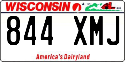 WI license plate 844XMJ