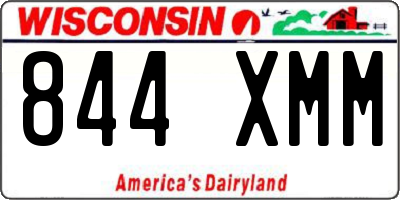 WI license plate 844XMM