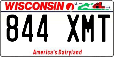 WI license plate 844XMT