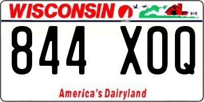 WI license plate 844XOQ