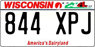 WI license plate 844XPJ