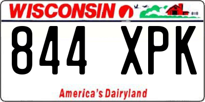 WI license plate 844XPK