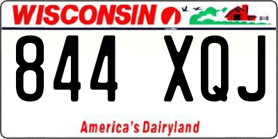 WI license plate 844XQJ