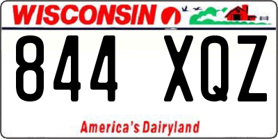 WI license plate 844XQZ
