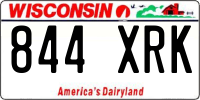 WI license plate 844XRK