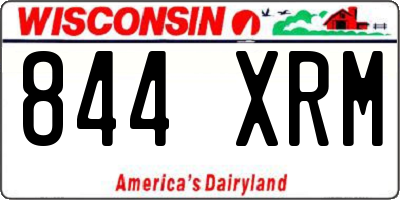 WI license plate 844XRM