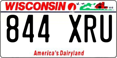 WI license plate 844XRU