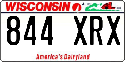 WI license plate 844XRX