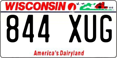 WI license plate 844XUG