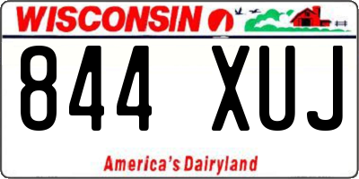 WI license plate 844XUJ