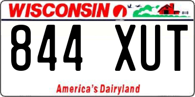 WI license plate 844XUT