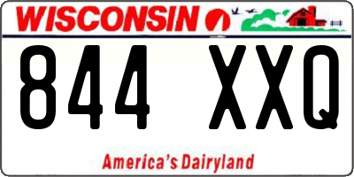 WI license plate 844XXQ