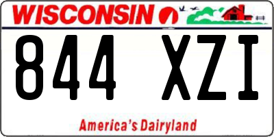 WI license plate 844XZI