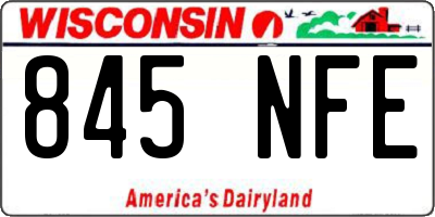 WI license plate 845NFE