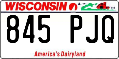 WI license plate 845PJQ