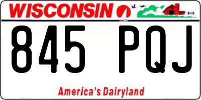 WI license plate 845PQJ