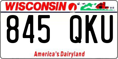 WI license plate 845QKU