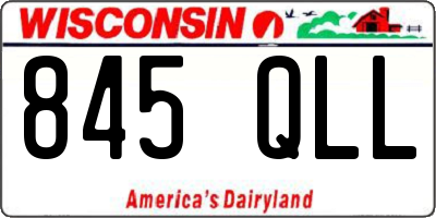 WI license plate 845QLL