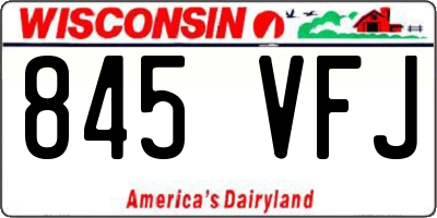 WI license plate 845VFJ