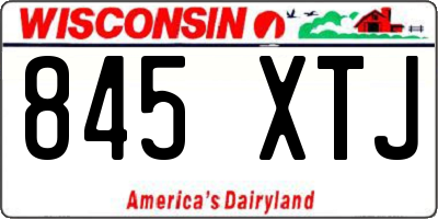 WI license plate 845XTJ