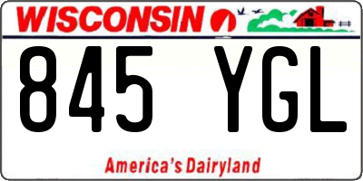 WI license plate 845YGL