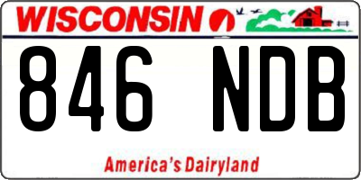 WI license plate 846NDB