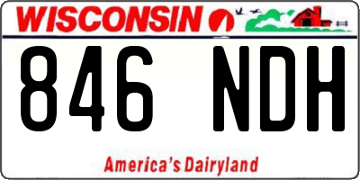 WI license plate 846NDH