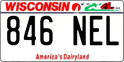 WI license plate 846NEL