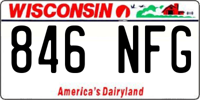 WI license plate 846NFG