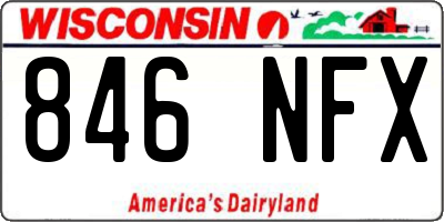 WI license plate 846NFX