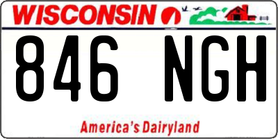 WI license plate 846NGH