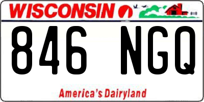 WI license plate 846NGQ