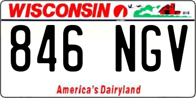 WI license plate 846NGV