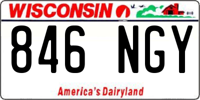 WI license plate 846NGY