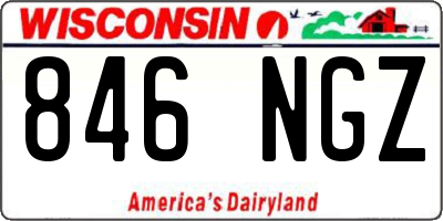 WI license plate 846NGZ