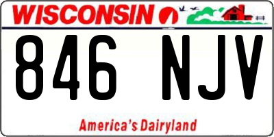WI license plate 846NJV
