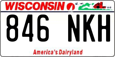 WI license plate 846NKH