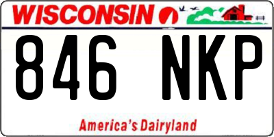WI license plate 846NKP