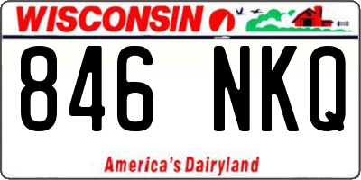 WI license plate 846NKQ