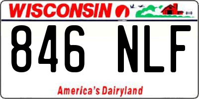 WI license plate 846NLF