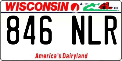 WI license plate 846NLR