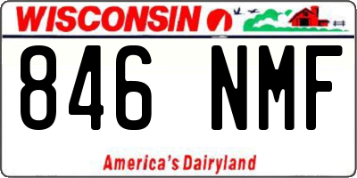 WI license plate 846NMF