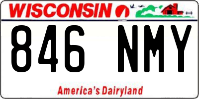 WI license plate 846NMY
